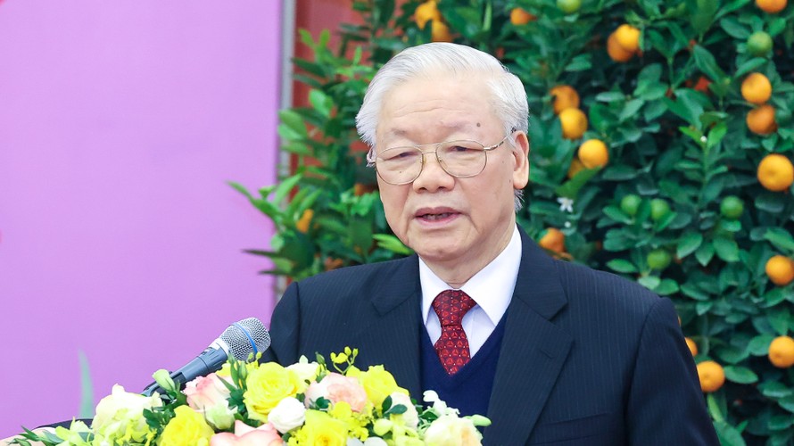 Tổng Bí thư Nguyễn Phú Trọng gửi lời chúc Tết đến các lãnh đạo, nguyên lãnh đạo Đảng, Nhà nước.
