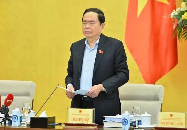 Phó Chủ tịch Thường trực Quốc hội Trần Thanh Mẫn chủ trì phiên họp.