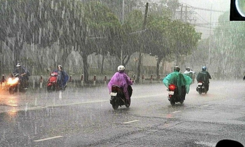 Khu vực từ Quảng Trị đến Khánh Hòa có mưa và dông