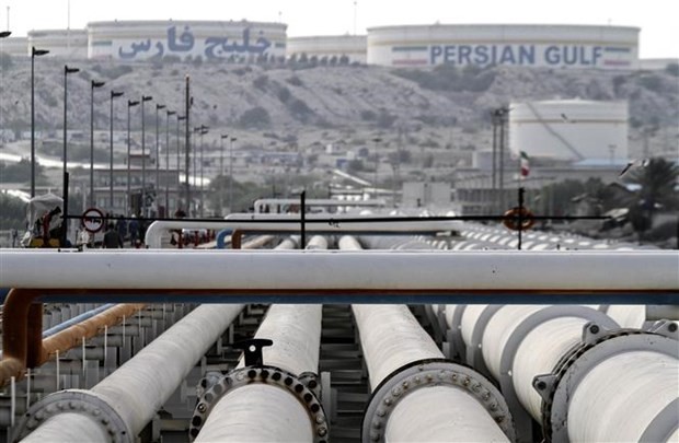 Một cơ sở lọc dầu của Iran trên đảo Khark.