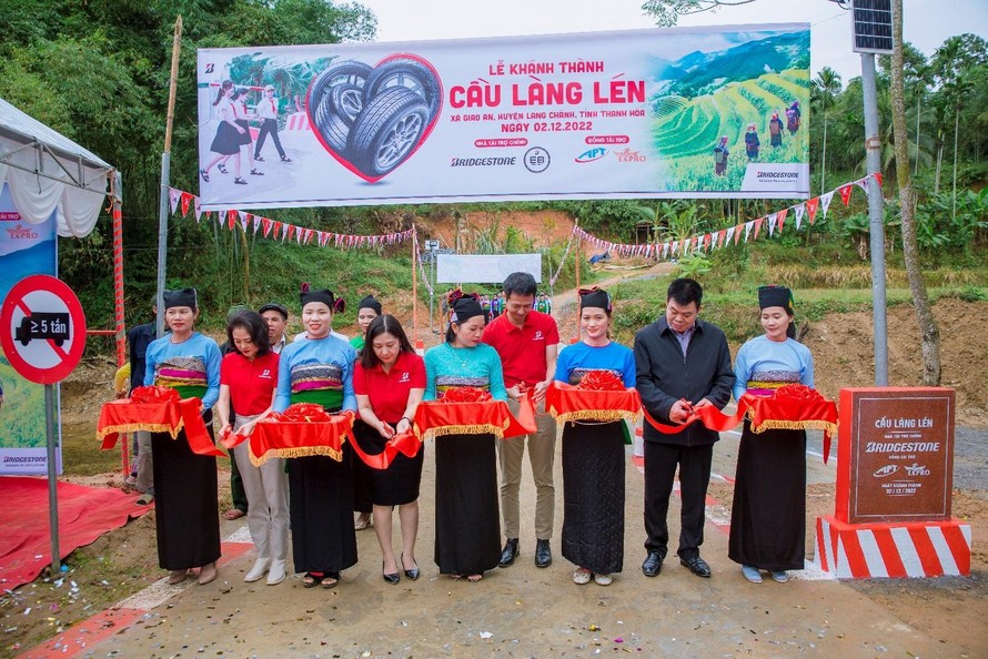 Chiếc cầu thứ 8 của BridgeStone Việt Nam khánh thành ở Thanh Hóa