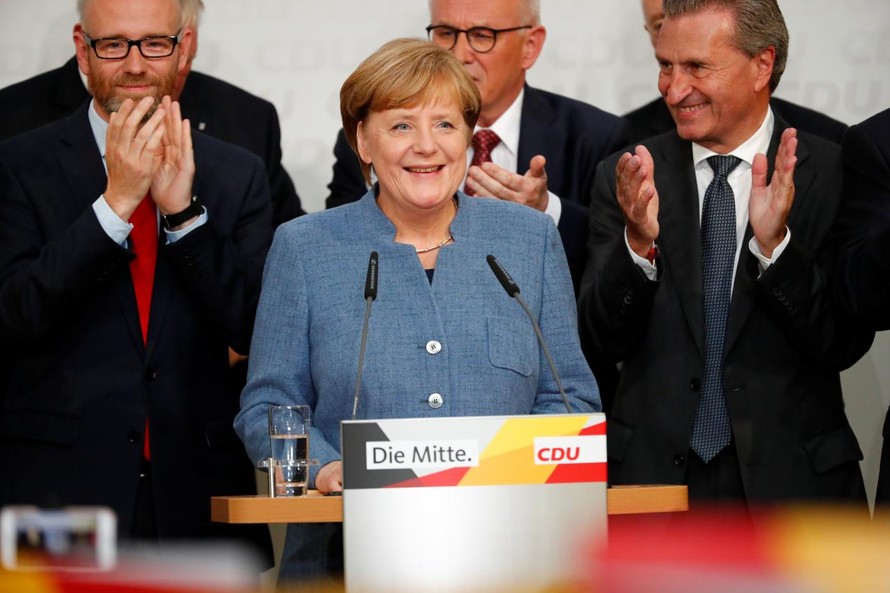 Bầu cử Đức: Thủ tướng Angela Merkel tái đắc cử nhiệm kì thứ 4