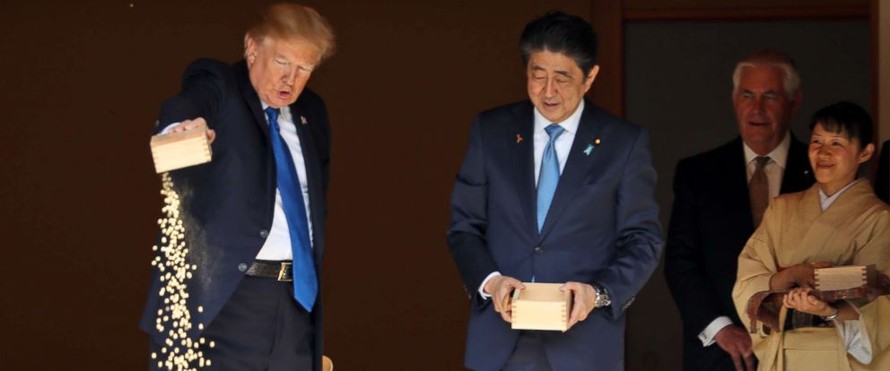 5 khoảnh khắc ấn tượng trong chuyến thăm Nhật Bản của Tổng thống Trump 