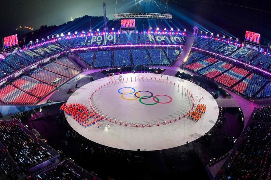 Chùm ảnh ấn tượng về lễ khai mạc Thế vận hội Hàn Quốc 2018