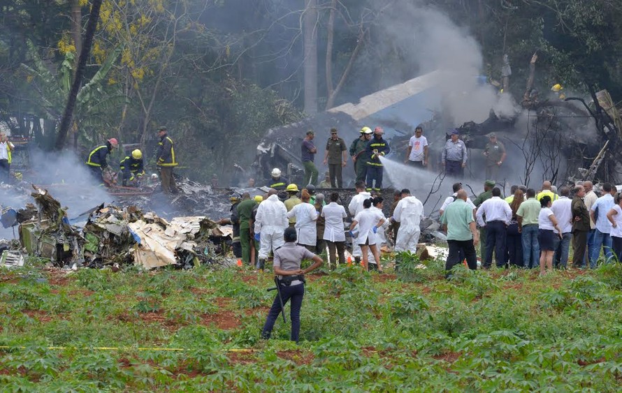 Số người thiệt mạng vụ máy bay rơi ở Cuba đã tăng lên 111 