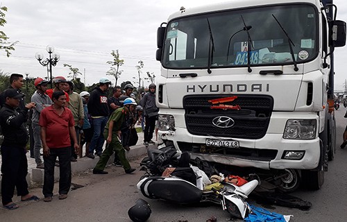 Phanh xe container tông chết 4 người ở Long An hoàn toàn bình thường
