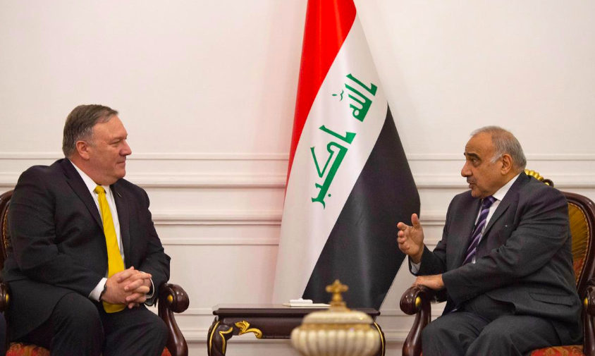 Ngoại trưởng Hoa Kỳ Mike Pompeo nói chuyện với Thủ tướng Iraq Adel Abdul-Mahdi tại Baghdad