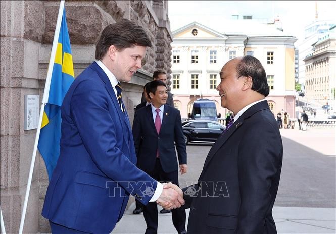 Thủ tướng Nguyễn Xuân Phúc hội kiến Chủ tịch Quốc hội Thụy Điển