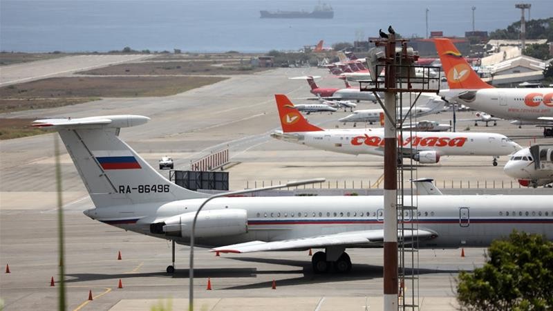 Máy bay quân sự Nga hạ cánh tại sân bay Venezuela