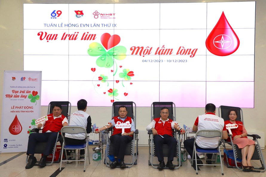 Năm thứ 9 liên tiếp, EVN triển khai chương trình hiến máu tình nguyện