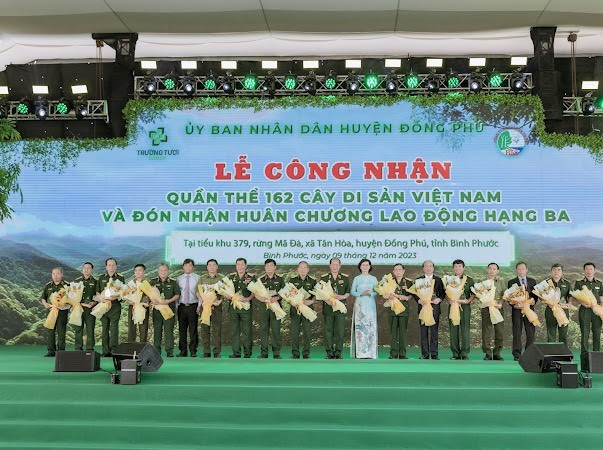 Bình Phước tổ chức Lễ công nhận 162 cây di sản Việt Nam tại rừng Mã Đà.