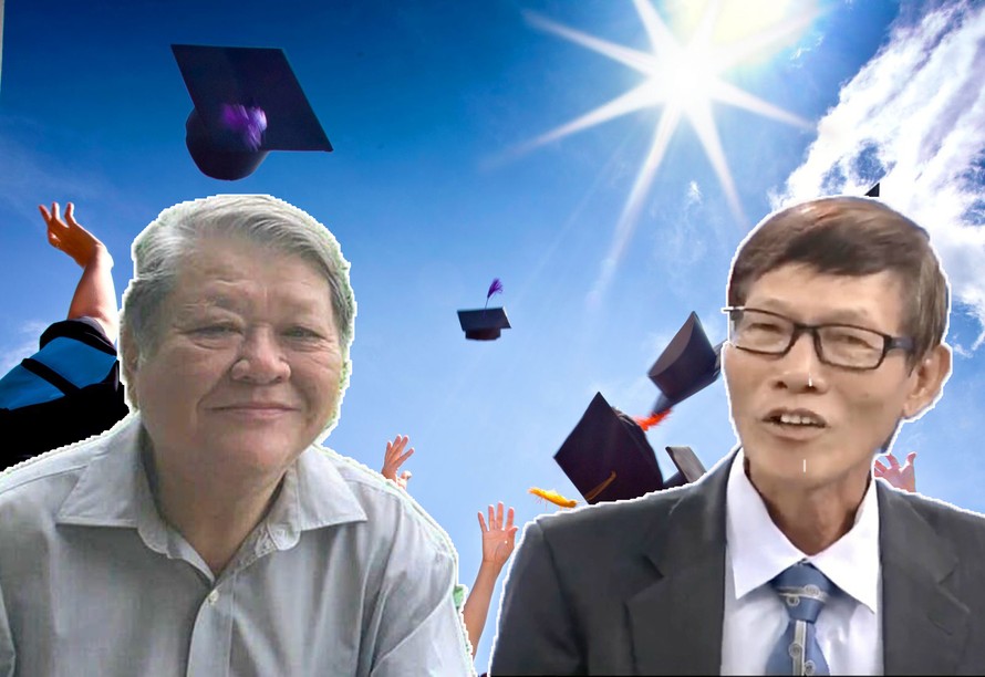 Chuyên gia Trần Anh Tuấn (bên trái) và chuyên gia Nguyễn Quốc Cường (bên phải).