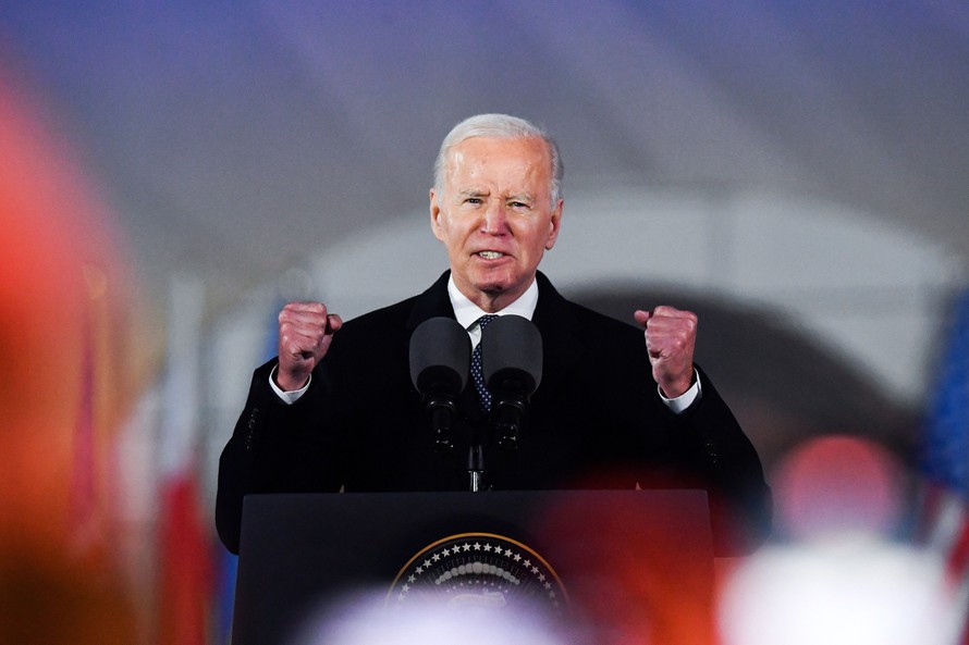 Tổng thống Mỹ Joe Biden phát biểu tại Ba Lan.
