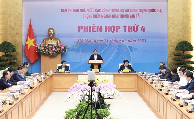 Thủ tướng Phạm Minh Chính chủ trì hội nghị. Ảnh: Dương Giang/TTXVN.