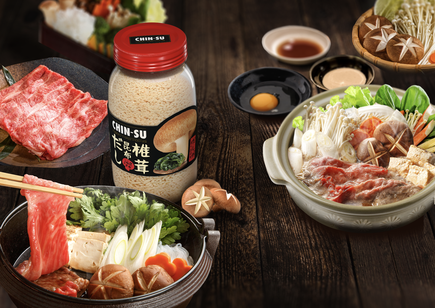 Là những nguyên liệu được các đầu bếp Nhật sử dụng nhằm mang lại vị ngọt tự nhiên cho món ăn, nấm shiitake và tảo bẹ kombu giờ đây đã có mặt trong sản phẩm hạt nêm Chin-su mới.