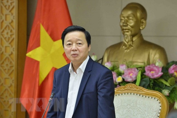 Phó Thủ tướng Trần Hồng Hà chủ trì cuộc họp. Ảnh: Minh Đức/TTXVN.