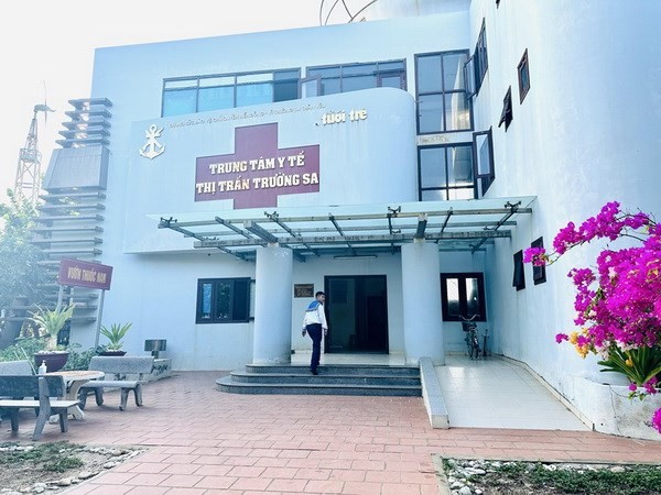 Trung tâm y tế Thị trấn Trường Sa. Ảnh: TTXVN.