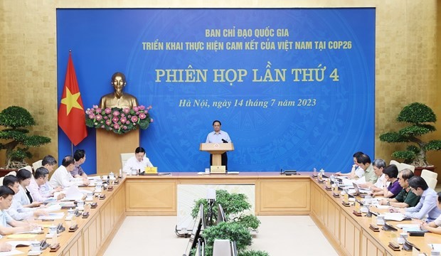 Thủ tướng Phạm Minh Chính chủ trì phiên họp. Ảnh: Dương Giang/TTXVN.