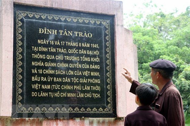 Đình Tân Trào - nơi ghi dấu sự kiện trọng đại của dân tộc Việt Nam trong Cách mạng Tháng Tám. Ảnh: Vũ Quang/TTXVN.