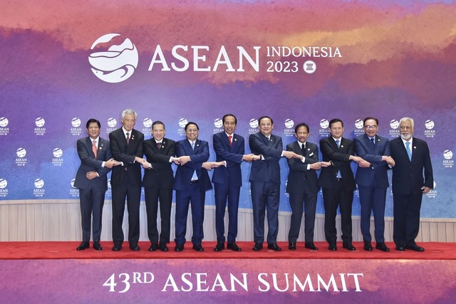 Các nhà lãnh đạo ASEAN tham dự Hội nghị. Ảnh: VGP.