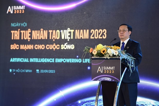 Bộ trưởng Huỳnh Thành Đạt phát biểu tại sự kiện. Ảnh: TTXVN.
