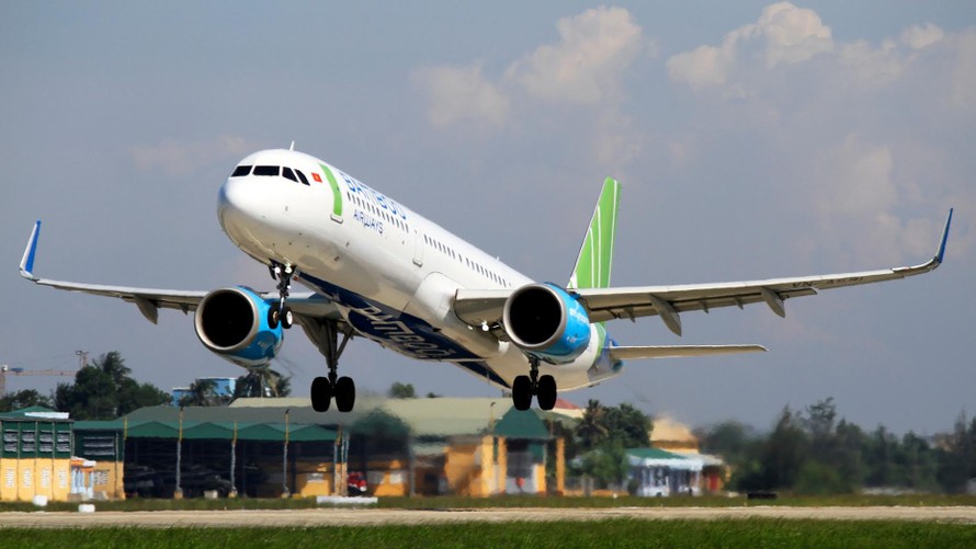 Bamboo Airways là một trong những hãng bay nội địa thu hút chú ý nhất năm 2023. Ảnh: Nguyễn Đức Thịnh.