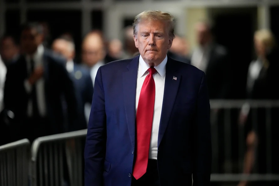 Cựu Tổng thống Mỹ Donald Trump sẽ bị xét xử hình sự trong tháng Ba. Ảnh: AP.