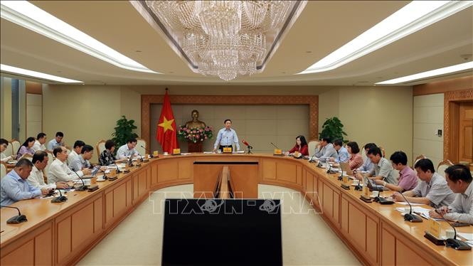 Phó Thủ tướng Trần Hồng Hà phát biểu chỉ đạo. Ảnh: Văn Điệp/TTXVN.