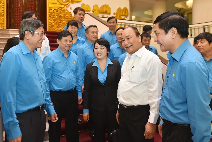 Thủ tướng Nguyễn Xuân Phúc làm việc với Tổng liên đoàn lao động Việt Nam 