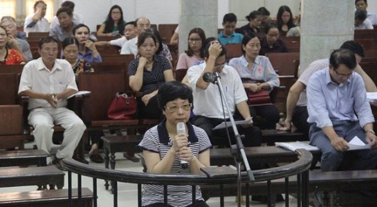 Bà Châu Thị Thu Nga tại phiên xét xử 