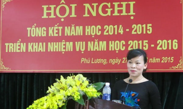 Bà Nguyễn Thị Mai, Bí thư Huyện ủy huyện Phú Lương