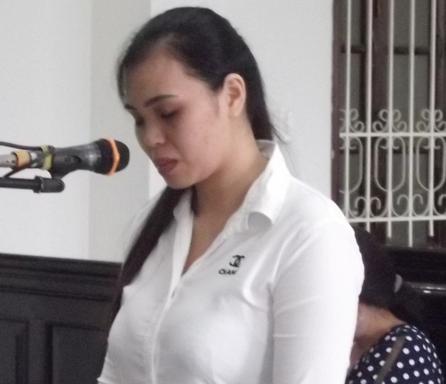 Bị cáo Lê Thị Bé tại phiên xét xử.