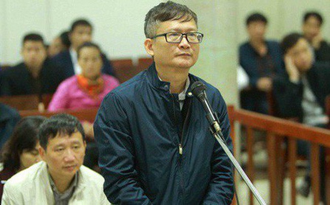 Bị cáo Đinh Mạnh Thắng tại phiên xét xử