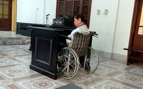 Nguyễn Thanh An trong phiên xét xử