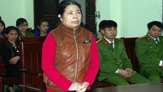 Bị cáo Nguyễn Thị Hàn tại phiên xét xử