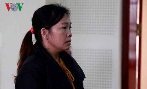 Bị cáo Nguyễn Thị Út Tha tại phiên tòa ngày 9/3.