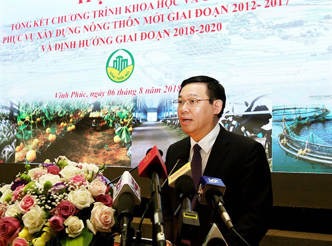 Phó thủ tướng Vương Đình Huệ phát biểu tại hội nghị