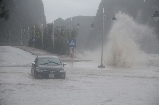 Thời điểm siêu bão Haiyan ảnh hưởng đến Quảng Ninh.