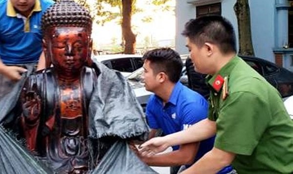 Bắt 4 đối tượng trong ổ nhóm chuyên trộm cắp, tiêu thụ tượng Phật