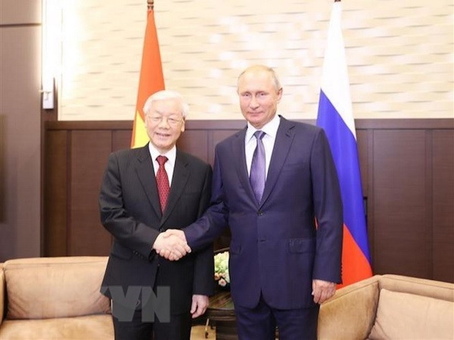 Tổng Bí thư Nguyễn Phú Trọng và Tổng thống Liên bang Nga Vladimir Putin