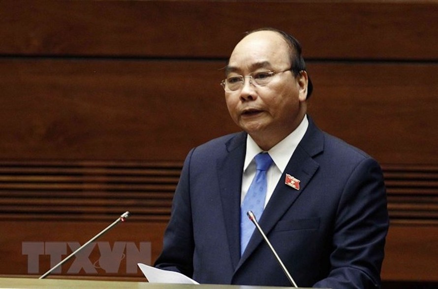 Thủ tướng Chính phủ Nguyễn Xuân Phúc trả lời chất vấn của đại biểu Quốc hội.