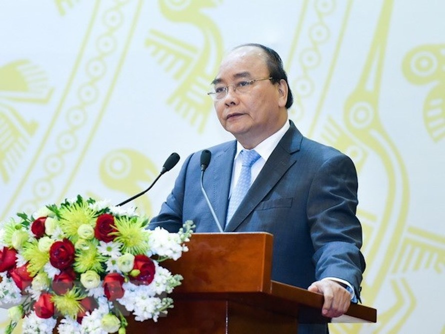Thủ tướng Nguyễn Xuân Phúc phát biểu tại hội nghị Thượng đỉnh P4G