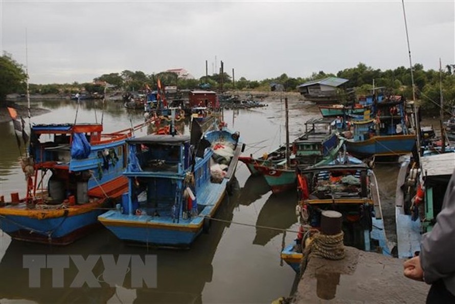 Tàu thuyền đã được kêu gọi về nơi neo đậu an toàn tại xã Long Hòa, huyện Cần Giờ