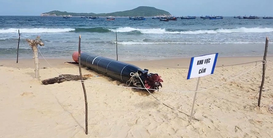 Ngư lôi phát hiện ở Phú Yên là ngư lôi bắn tập của Trung Quốc