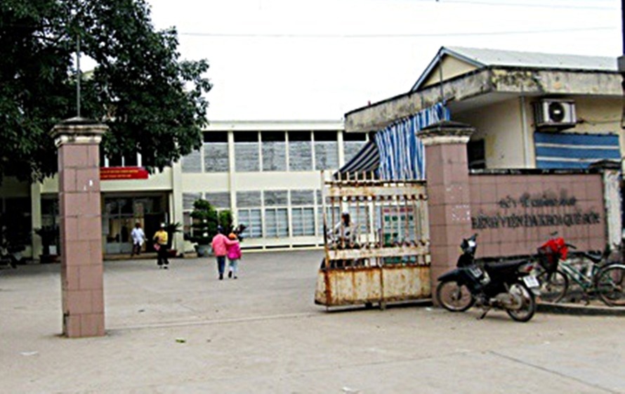 Trung tâm Y tế huyện Quế Sơn, nơi xảy ra vụ việc.