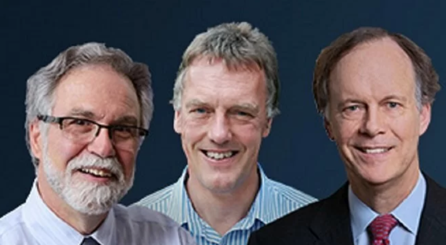Từ trái, các nhà khoa học Gregg Semenza, Peter Ratcliffe và William Kaelin. Ảnh: Nobel Prize