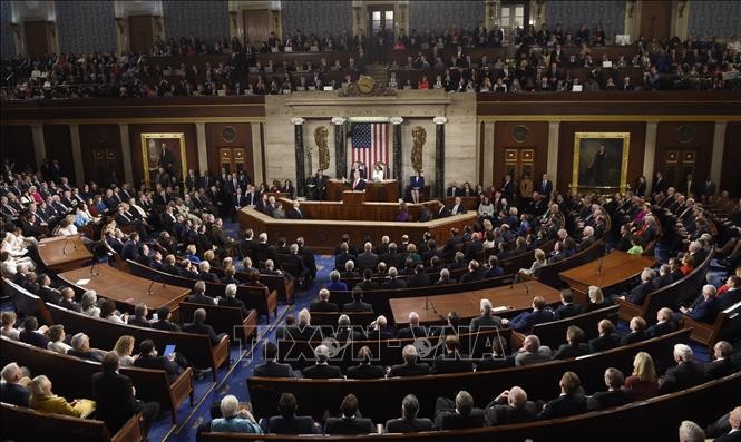 Toàn cảnh một phiên họp Quốc hội Mỹ tại Washington DC ngày 5/2/2019. Ảnh minh họa: AFP/TTXVN