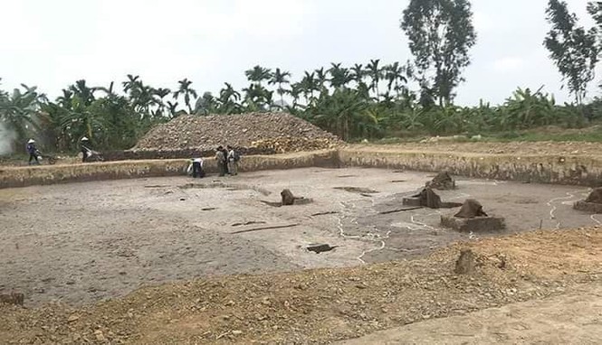 Bãi cọc được phát hiện tại huyện Thủy Nguyên.