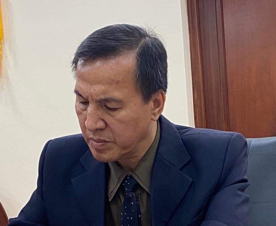 Ông Nguyễn Như Mạnh tại buổi làm việc ngày 3/1/2020 