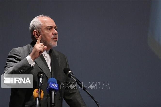 Ngoại trưởng Iran Javad Zarif phát biểu tại Tehran. Ảnh: IRNA/ TTXVN